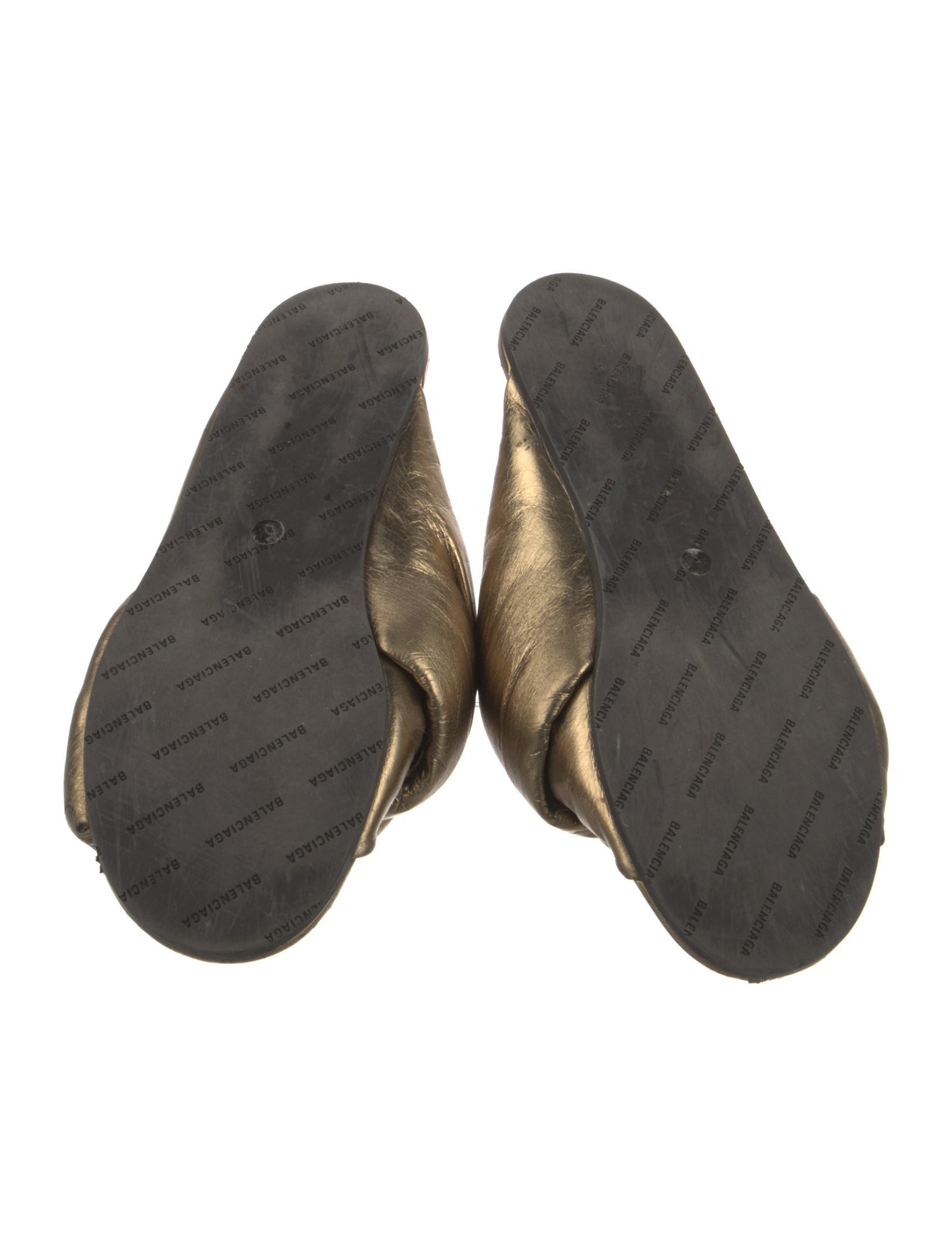 Balenciaga Leather Slides